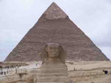 Sphinx and Pyramid